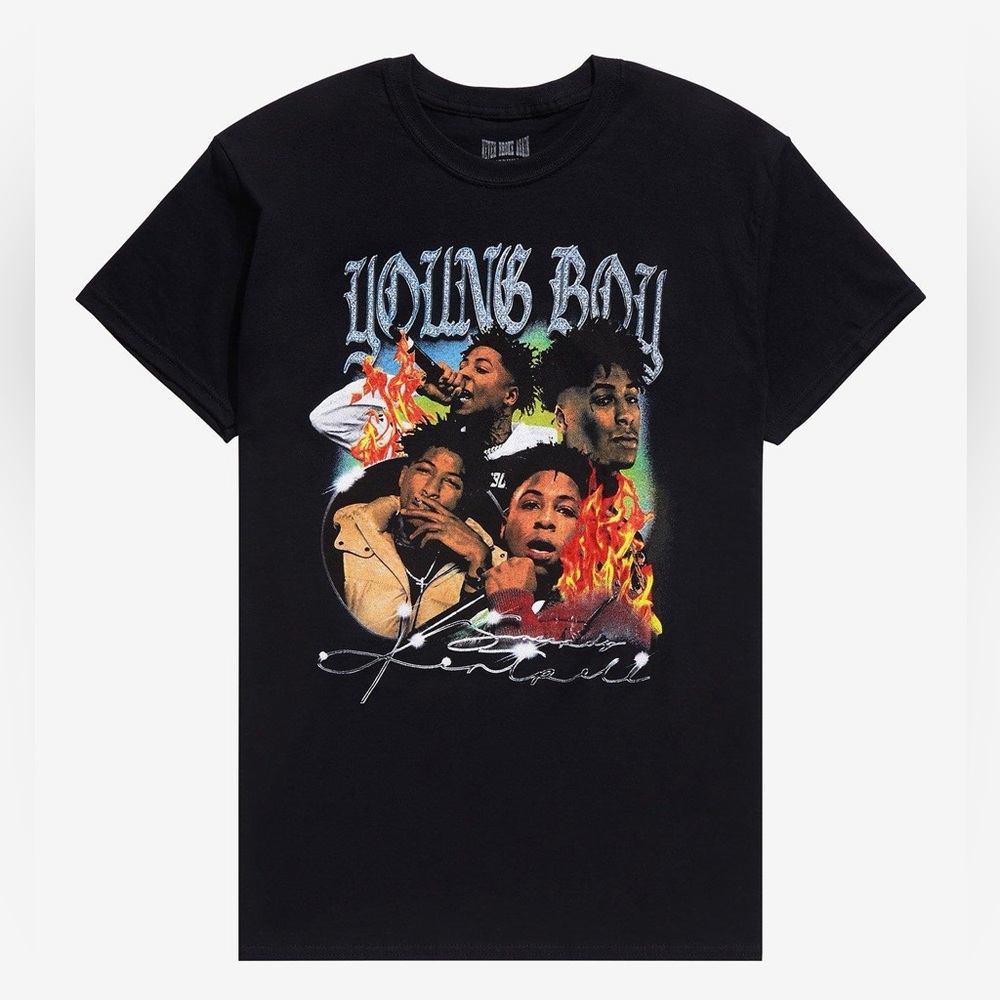 YoungBoy Black Graphic T-Shirt